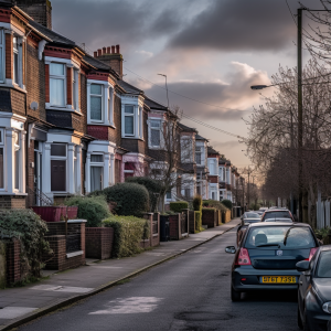 Photograph of a typical street in south London